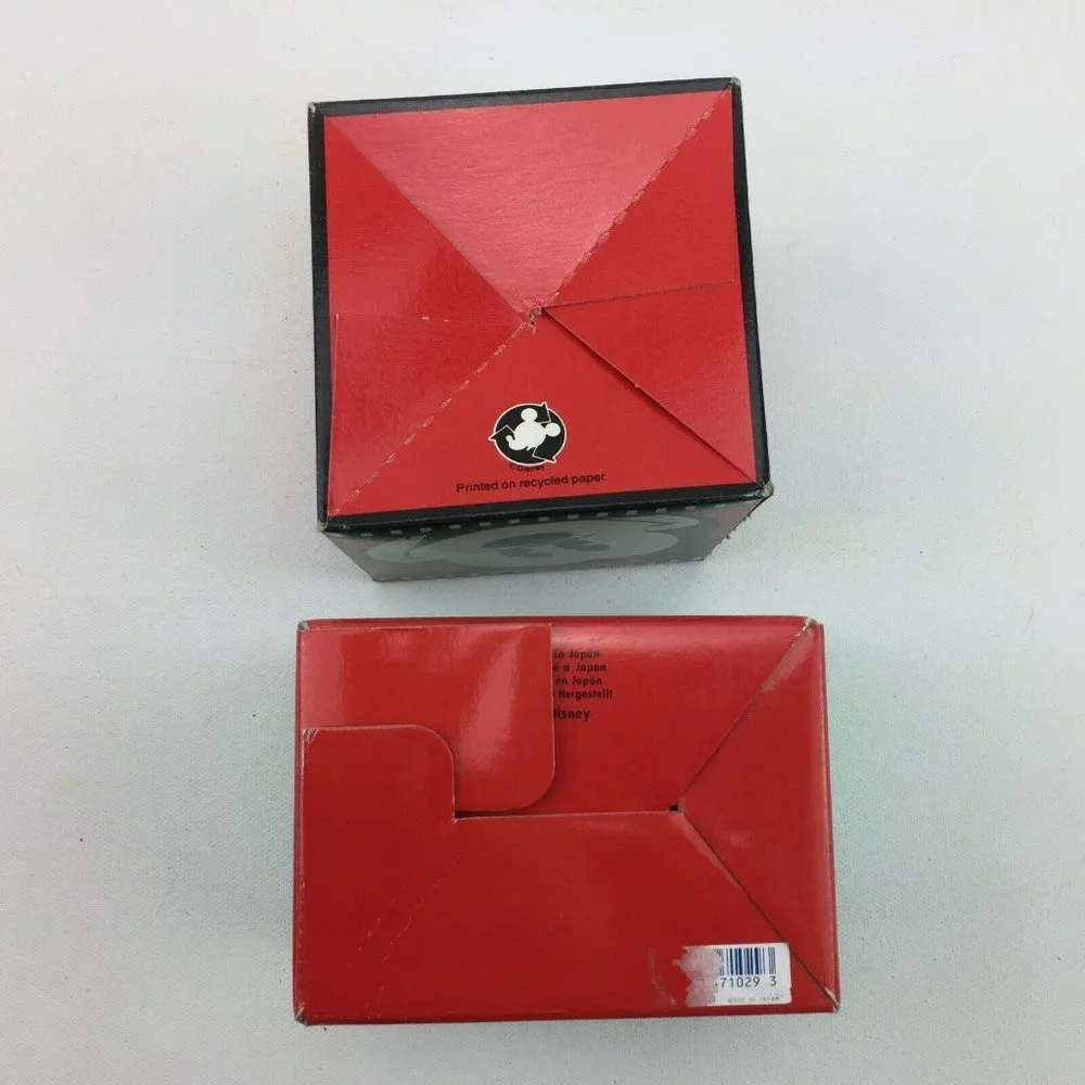 Vintage The Disney Store It's A Small World Holiday 1994 Cube Gift Boxes